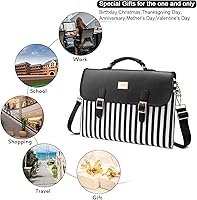 Vista 5 de Bolsa de laptop para mujer, linda funda para la universidad o el trabajo