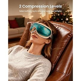 RENPHO Christmas Limited Edition Eye Massager with Heat, White Elephant Christmas Birthday Gifts for Mom Dad Women Men Her Him, Eye Mask for Migraine, Sleep Mask for Dry Eyes Relax Eyeris 1