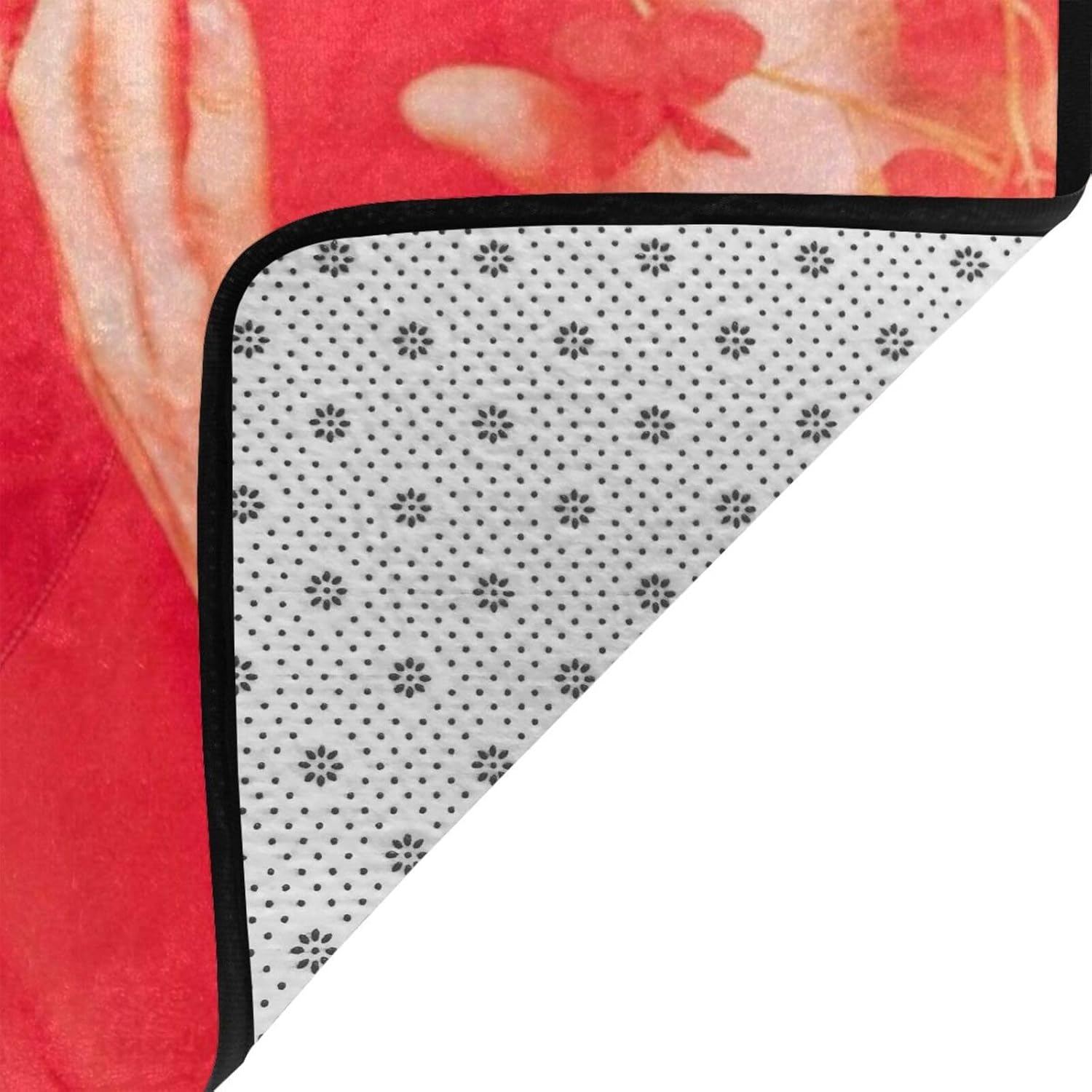 羽生結弦 (6) 吸水速乾 フランネルフロアマット 100% ポリエステル 厚 0.8cm&times; 幅 120cm&times; 長 160cm 抗菌