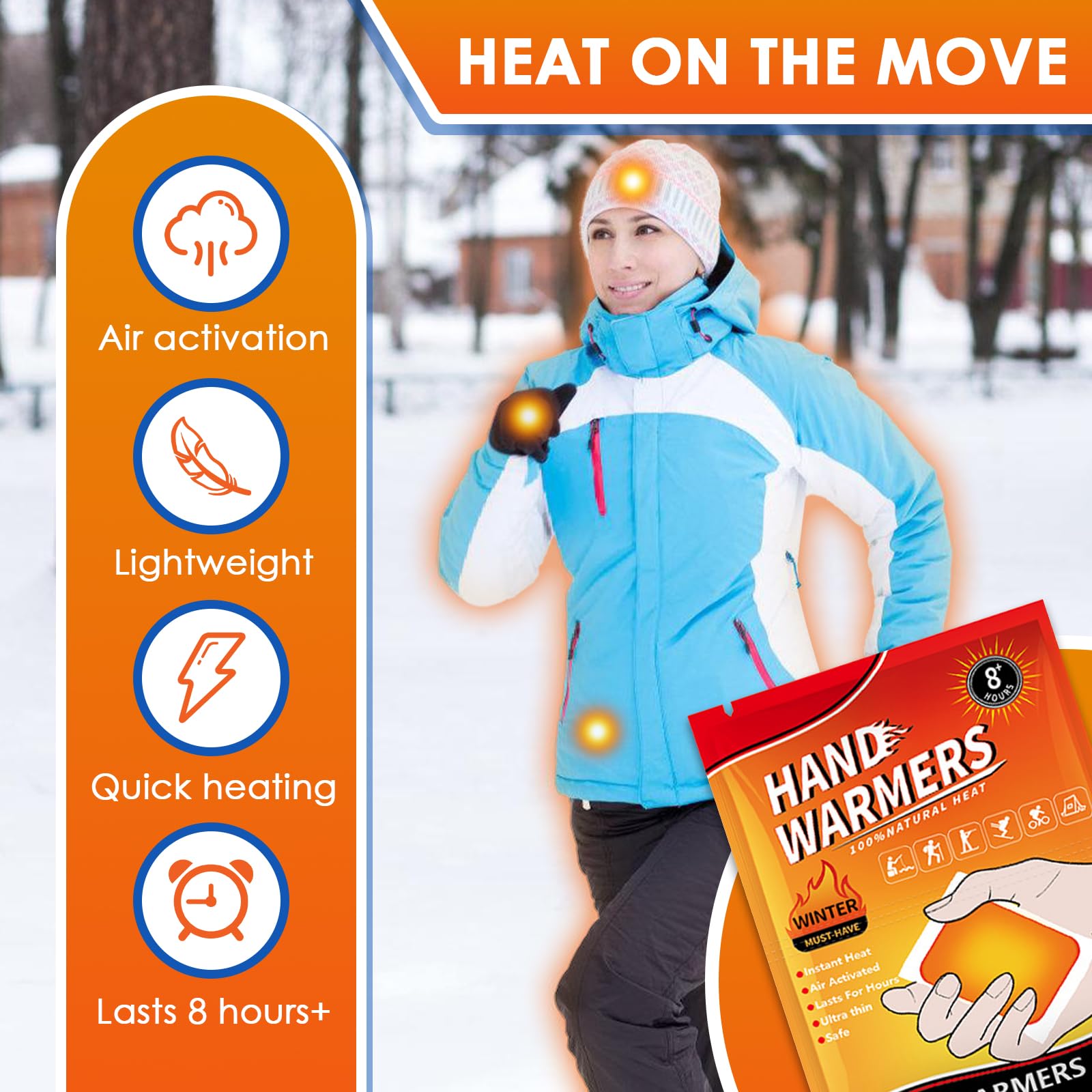 20 Stück Multiwärmer Handwärmer,Taschenwärmer Wärmepads für 8H warme Hände, Taschenheizung,Luftaktivierte Wärmepads, Sofort Einsatzbereit,Gegen Kalte Hände,Extra warmes Heatpad
