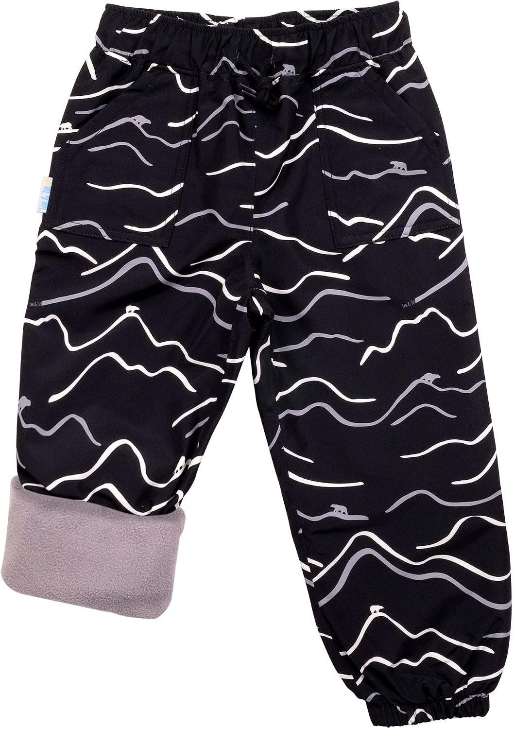JAN & JUL Kids' Waterproof Cozy-Dry Rain/Snow Pants, Lined with Fleece