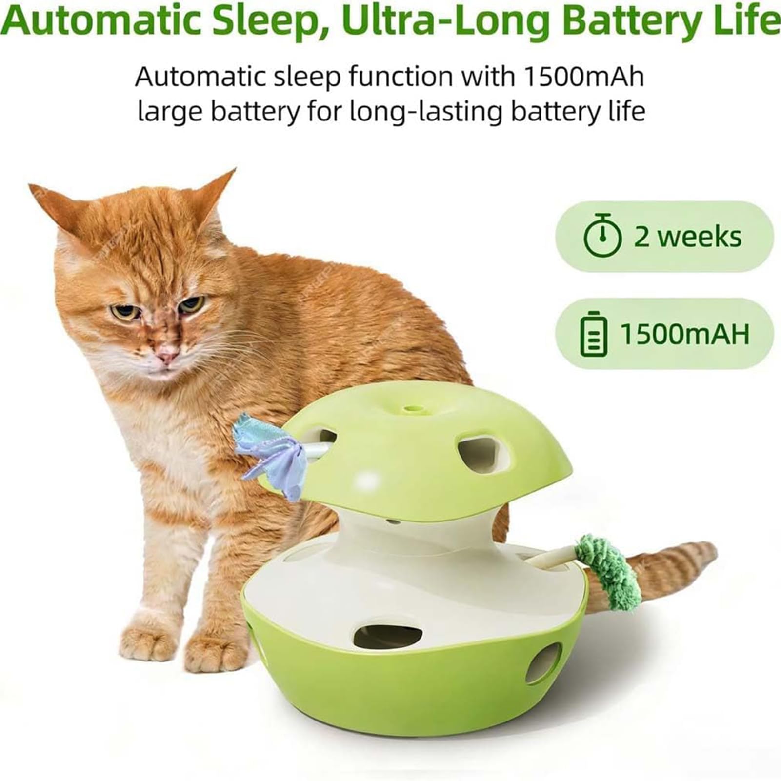 Interactifs Pour Chats Jouet Puzzle Interactif et Intelligent pour Chats | d'Enrichissement pour Chaton Pour Exercice Interieur Exterieur Detente Enrichissement