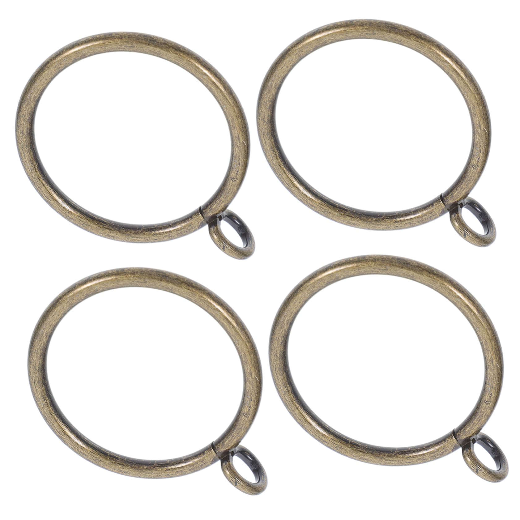 CORHAD 20pcs Metal Drapery Rings with Eyelet Inner Curtain Hooks for Easy Installation Suitable for Shower Rods and Home Decor Rustproof and Design