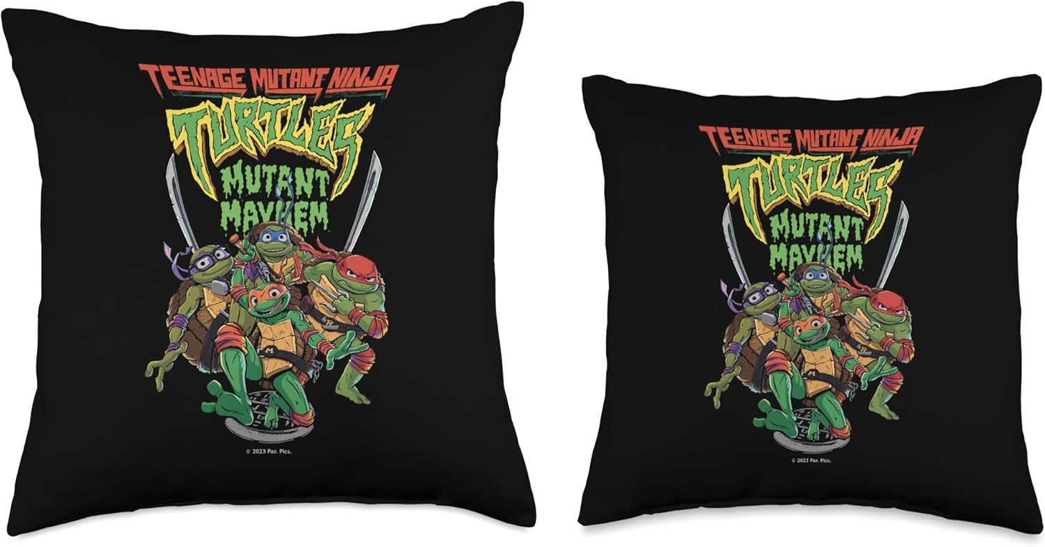 Teenage Mutant Ninja Turtles: Mutant Mayhem Group Throw Pillow
