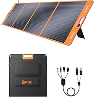 EBL 200W Portable Solar Panel IP65 Waterproof Foldable 23.5% Efficiency MC4 Anderson for Jackery Bluetti Power Stations RV Camping