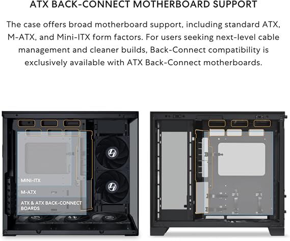 Lian Li O11D MINI V2 Flow-ATX Mid-Tower PC Case-Black-O11DMIV2FX