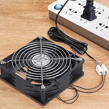 Amazon.co.jp: WDERAIR EC 120mm x 38mm アキシャルファン AC