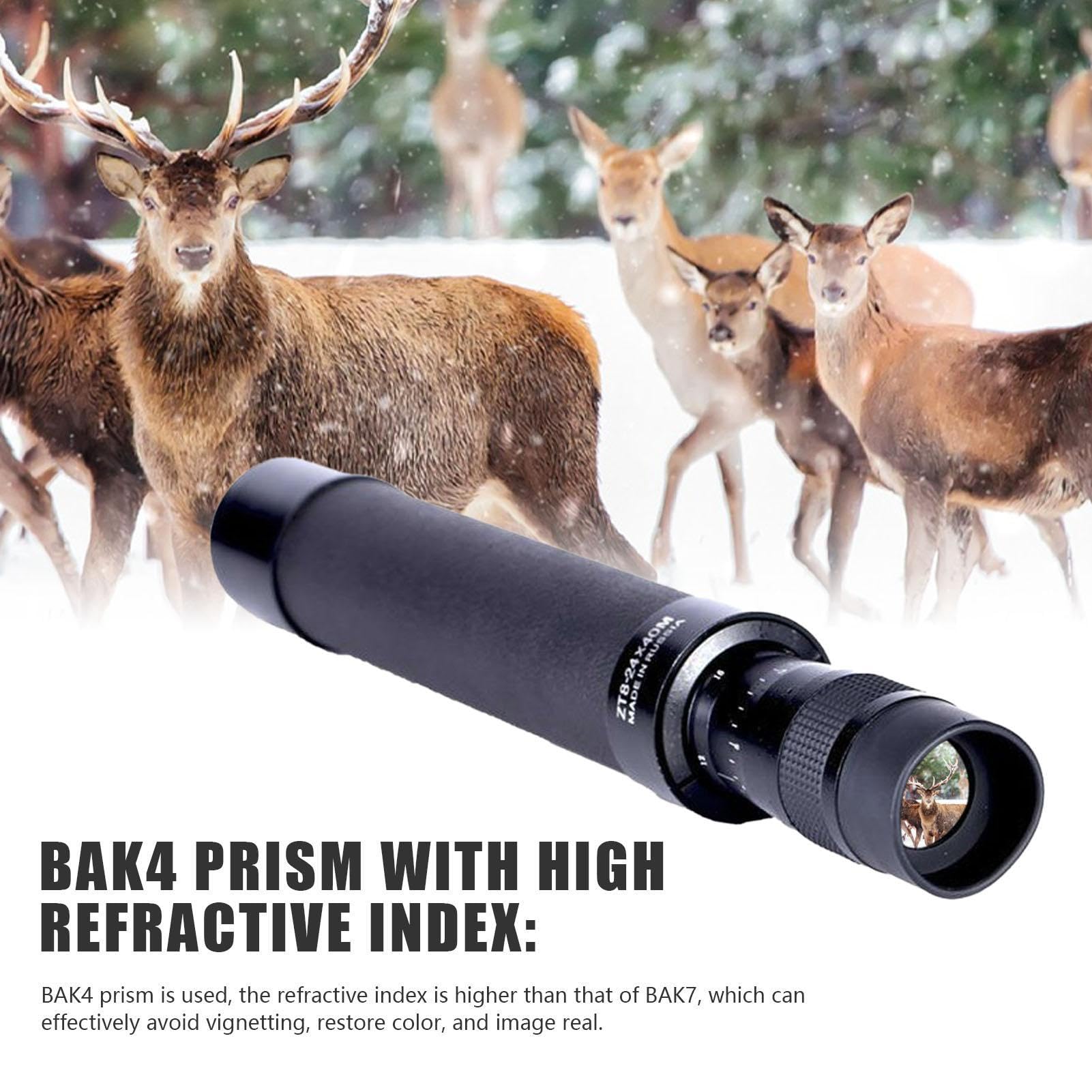 Cannocchiale portatile 8-24x40 - Telescopio portatile per bird watching