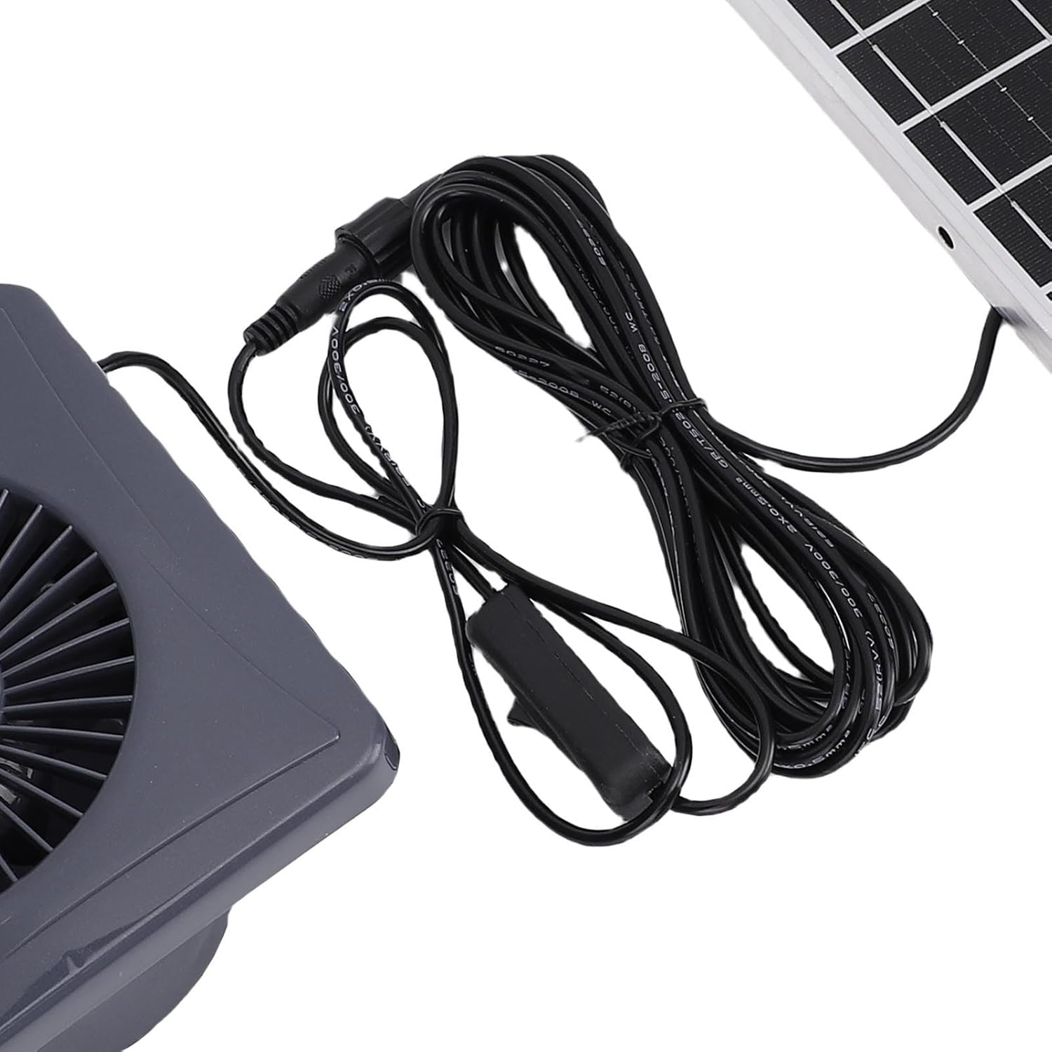 Solar Powered Exhaust Fan Kit, 6W Solar Panel with 3.6W High Airflow Fan, IP67 Ventilation for Chicken Coops, Greenhouses, Sheds, Pet Houses