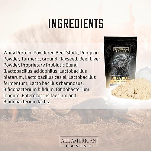 Vista 12 de Ganador de peso para perros, proteína en polvo para perros, suplemento alimenticio alto en calorías, ganador de peso de calidad premium, masa