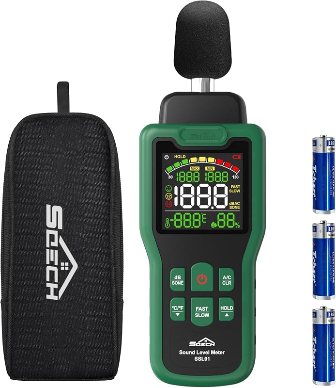 SQECH Decibel Meter, 30-130dB Sound Level Meter, Noise Decibel Reader