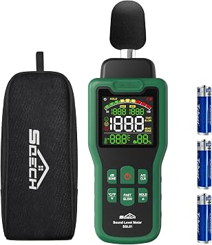 SQECH Decibel Meter, 30-130dB Sound Level Meter, Noise Decibel Reader