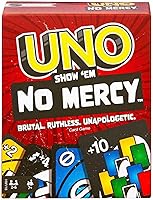 Mattel Games UNO Show ‘em No Mercy Card Game for Kids, Adults & Family Parties & Travel with Extra Cards, Special Rules...