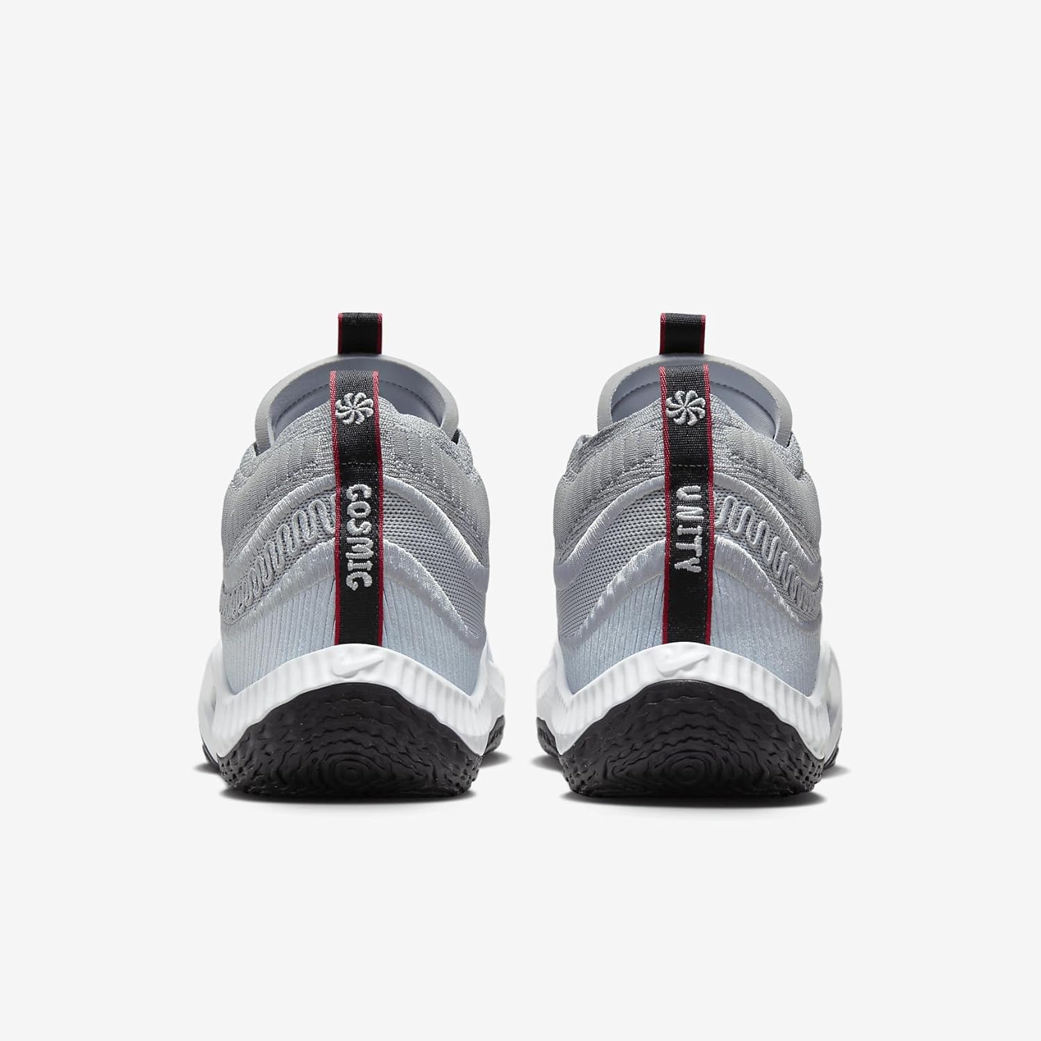 NIKE Cosmic Unity 3 Basketball Shoes (DV2757-005, Flat Silver/Varsity Red/Cement Grey) Size 7.5 - Image 6