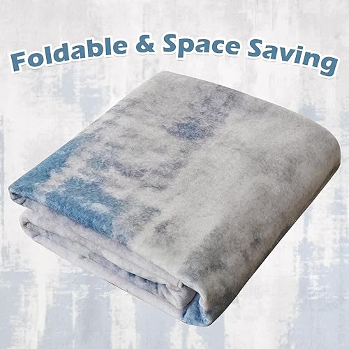 Miniatura 8 de OIGAE Alfombra lavable a máquina de 8 x 10 pies, ultrafina y plegable, moderna, resistente a las manchas, antideslizante, para sala de estar,