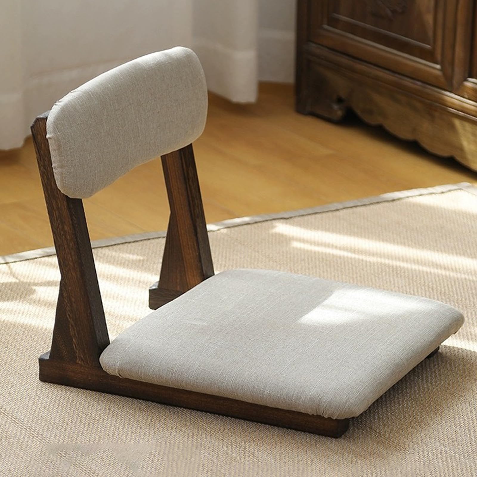 Chaise De Sol Tatami,Tatami inclinable Chaise de Plancher,Chaise de Sol Japonaise multifonctionnelle,Chaise de Sol de méditation,Coussin Confortable,pour Salon,Chambre,Baie vitrée