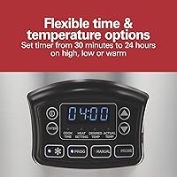 Vista 6 de Hamilton Beach Portable 6 Quart Set & Forget Digital Programmable Slow Cooker with Lid Lock, Temperature Probe & Defrost Setting, Dishwasher Safe