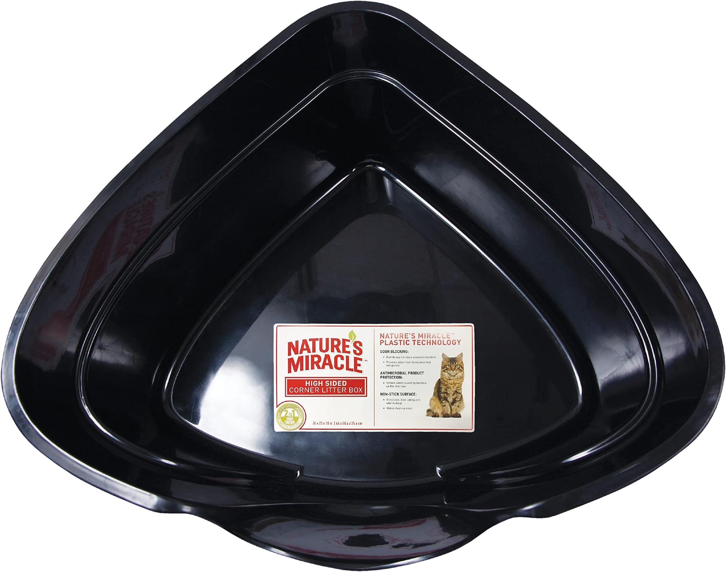 Nature's MiracleAdvanced High Sided Corner Litter Box (P-5913), Pack of 1
