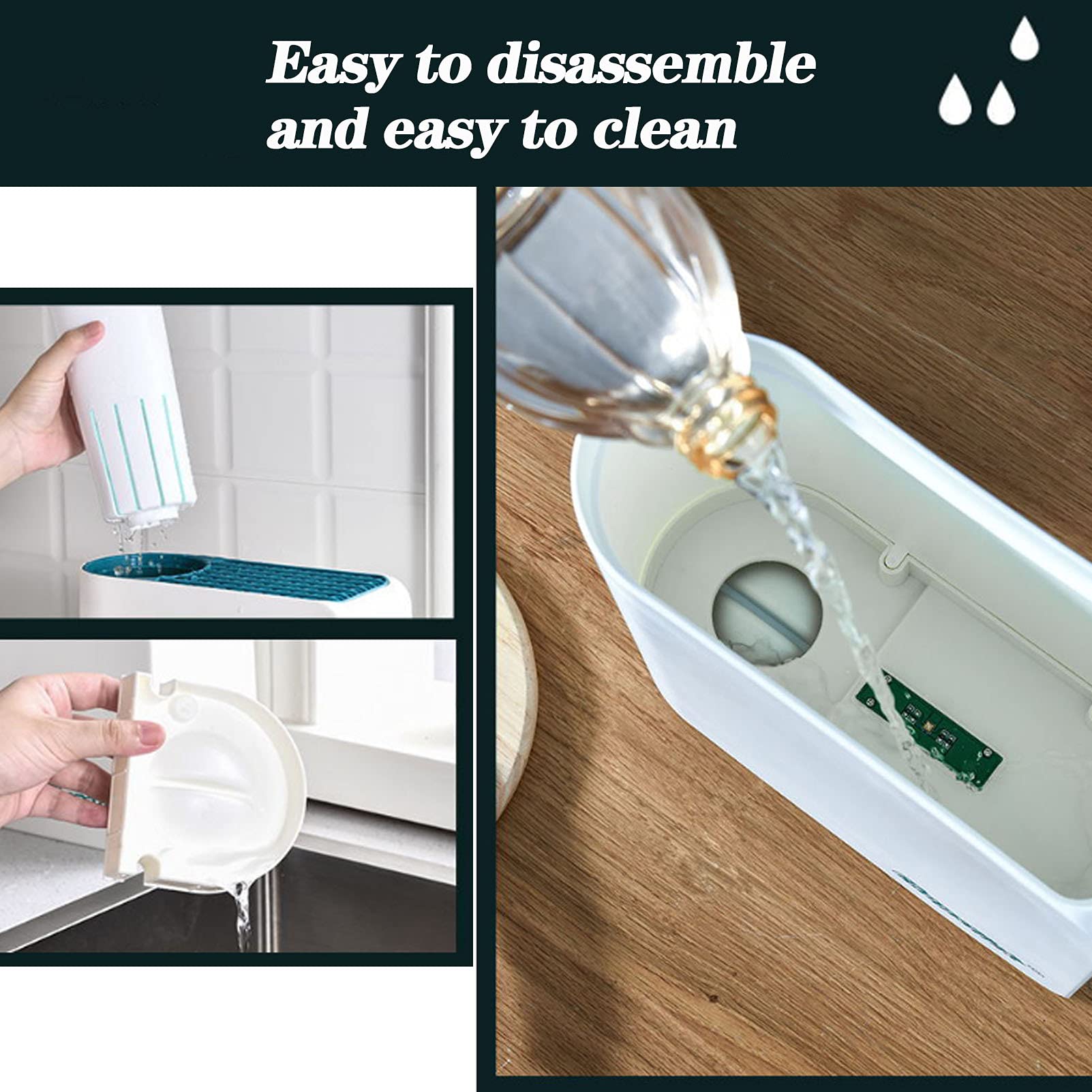 CGF- Soporte para Almacenamiento de Cuchillos, máquina de Palillos de Tenedor de desinfección, irradiación Ultravioleta UV, Secado con Aire Caliente, Almacenamiento de Cuchillos para Ahorrar Espacio