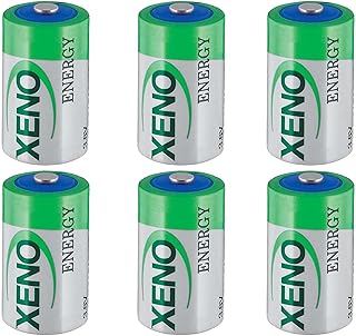 6-Pack XL-050F Battery 3.6V for Xeno Energy XL-050F 1/2 AA Lithium Battery Replacement for TL-2150 TL-5902 LS14250,1200mah