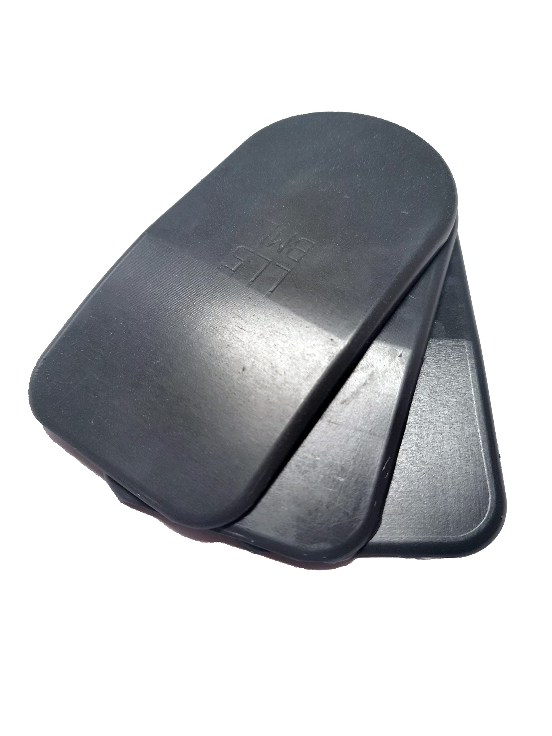 BML 5mm Heel Lifts, 3pk (Ladies Large, Gray [Super Soft])