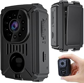 Mini câmara de espionagem oculta, videovigilância sem internet, câmara de vigilância sem WiFi com visão noturna e detecção de movimento para carro, bateria de 11 horas, Spy CAM sem WiFi