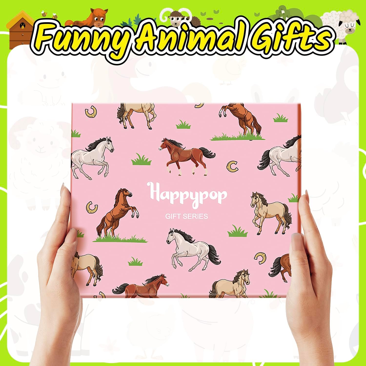 HAPPYPOP Funny Donkey Gifts - Men Women Silly Animal Socks Horse Chicken Gifts for Teens - Image 4