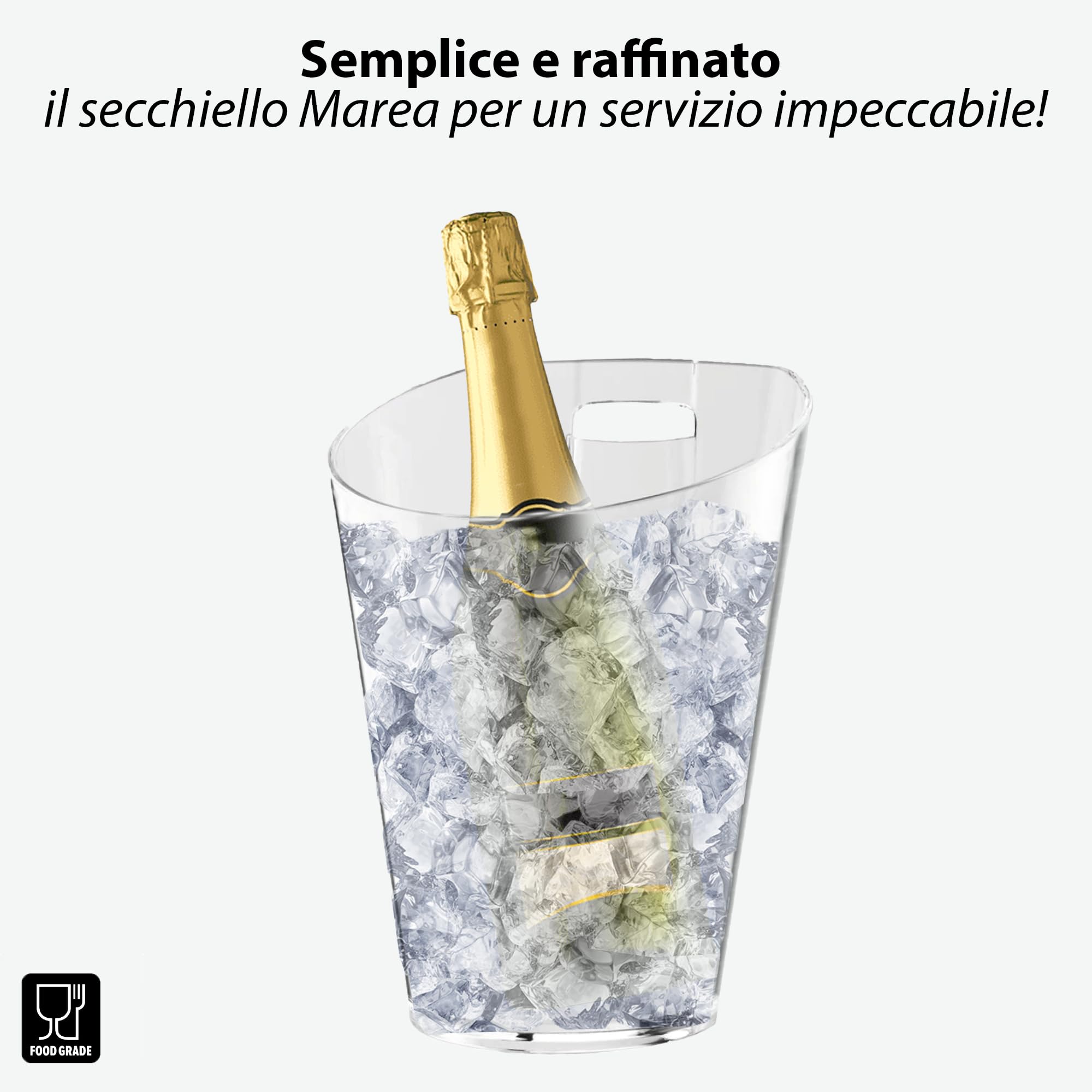 Sicignano | Juego de 6 copas de 53 cl, con 6 vasos de 38 cl, Alkemist para vino, agua, licores, cócteles, cristal ecológico, transparentes, resistentes, de regalo