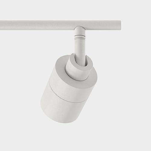 Miniatura 5 de Shura - Luz de pista blanca de 2 luces con cabezales ajustables, bombillas LED integradas, kit de iluminación de riel de 15 pulgadas, luz de techo,