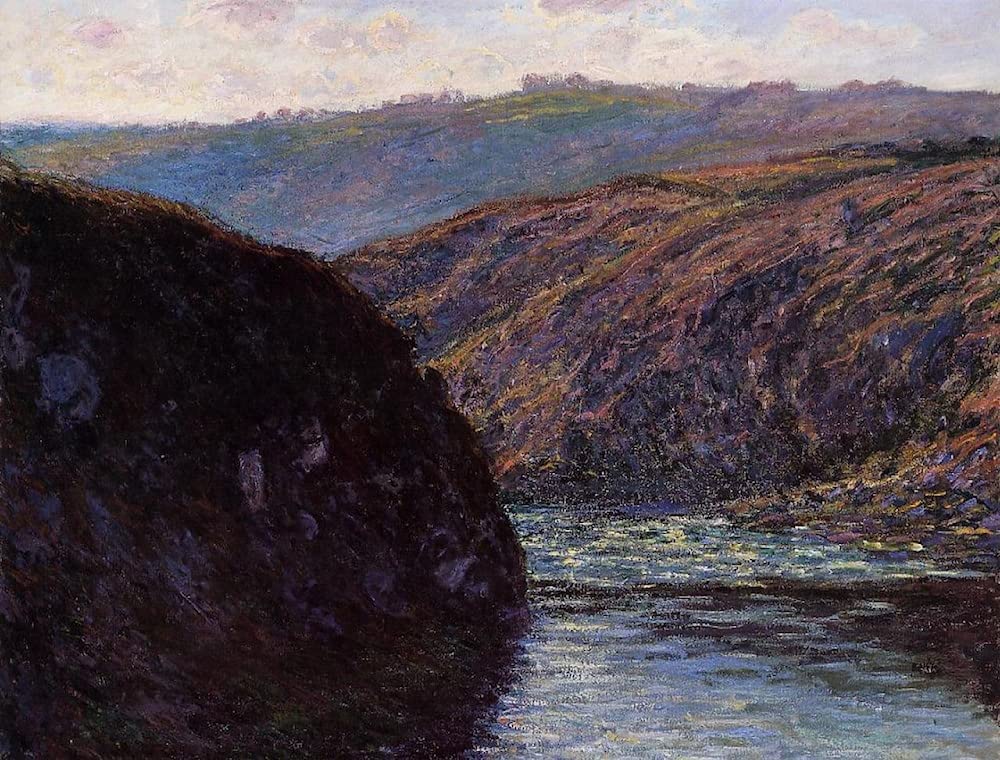 Pintura mural de Monet: lienzo decorativo Valle de Creuse para dormitorio y salón 60x90 5