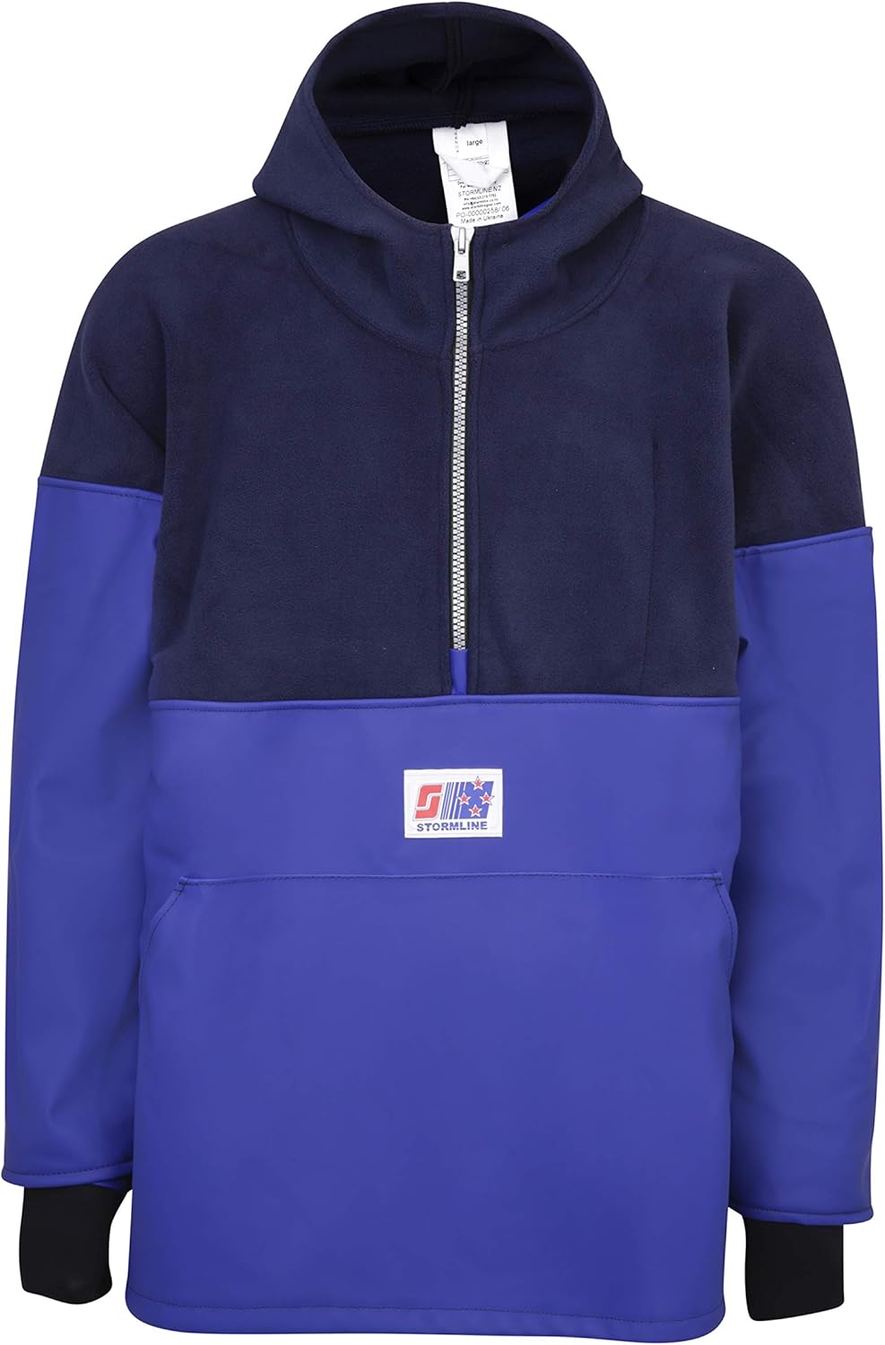 Stormline Atlantic 809 Fishing Pullover – 650gsm PVC, Fleece Lined, Waterproof, YKK Zip, Neoprene Cuffs, Pro-Grade Rain Gear