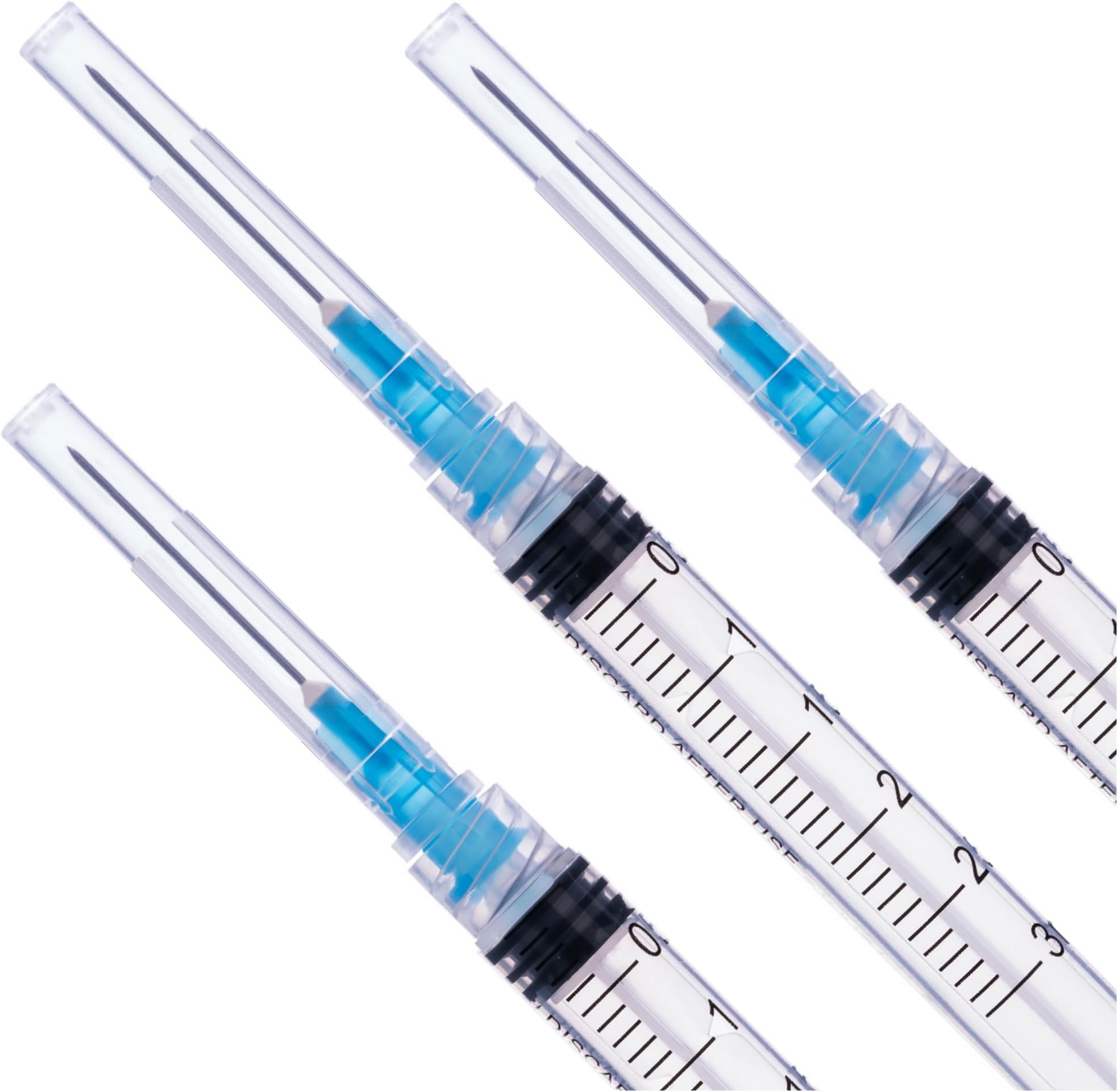 3ml Luer lock Syringe with diameter 23G Long 1Inch Needle, Sealed Package (20)