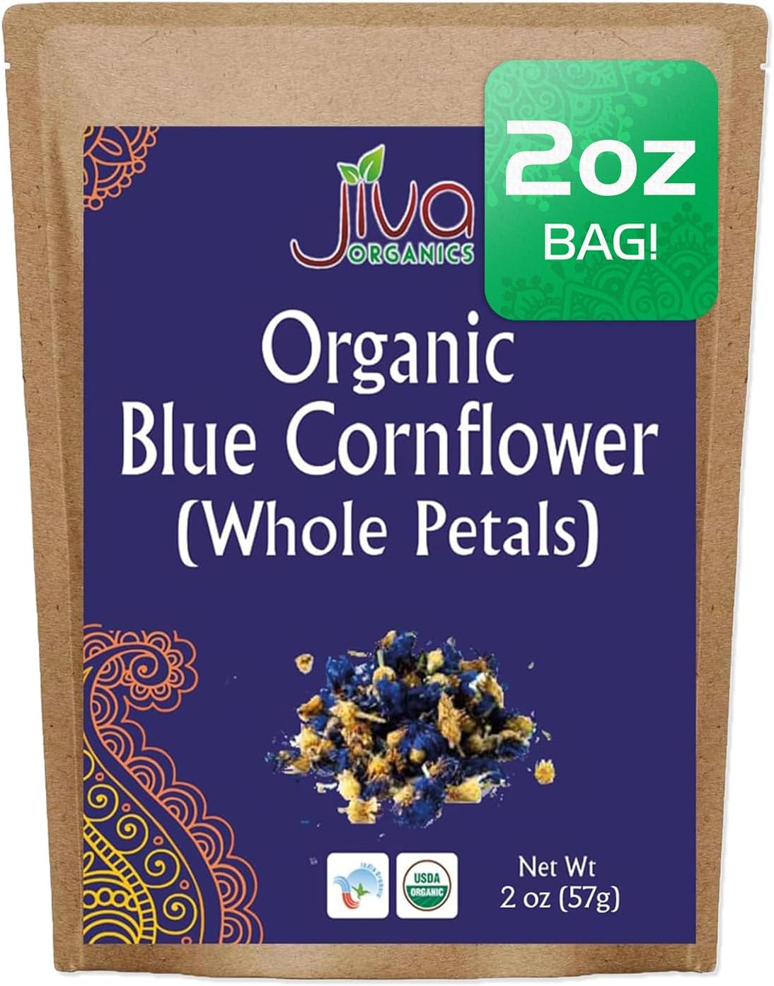 Organic Blue Cornflower