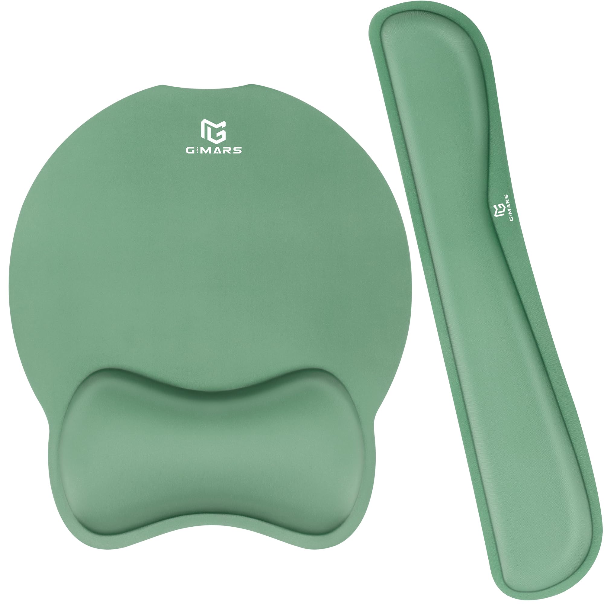 Gimars Ergonomic Mouse Pad Wrist Support, Upgrade Enlarge Superfine Fibre Soft Smooth Keyboard Wrist Rest, Comfortable Memory Foam Wrist Rest for Pain