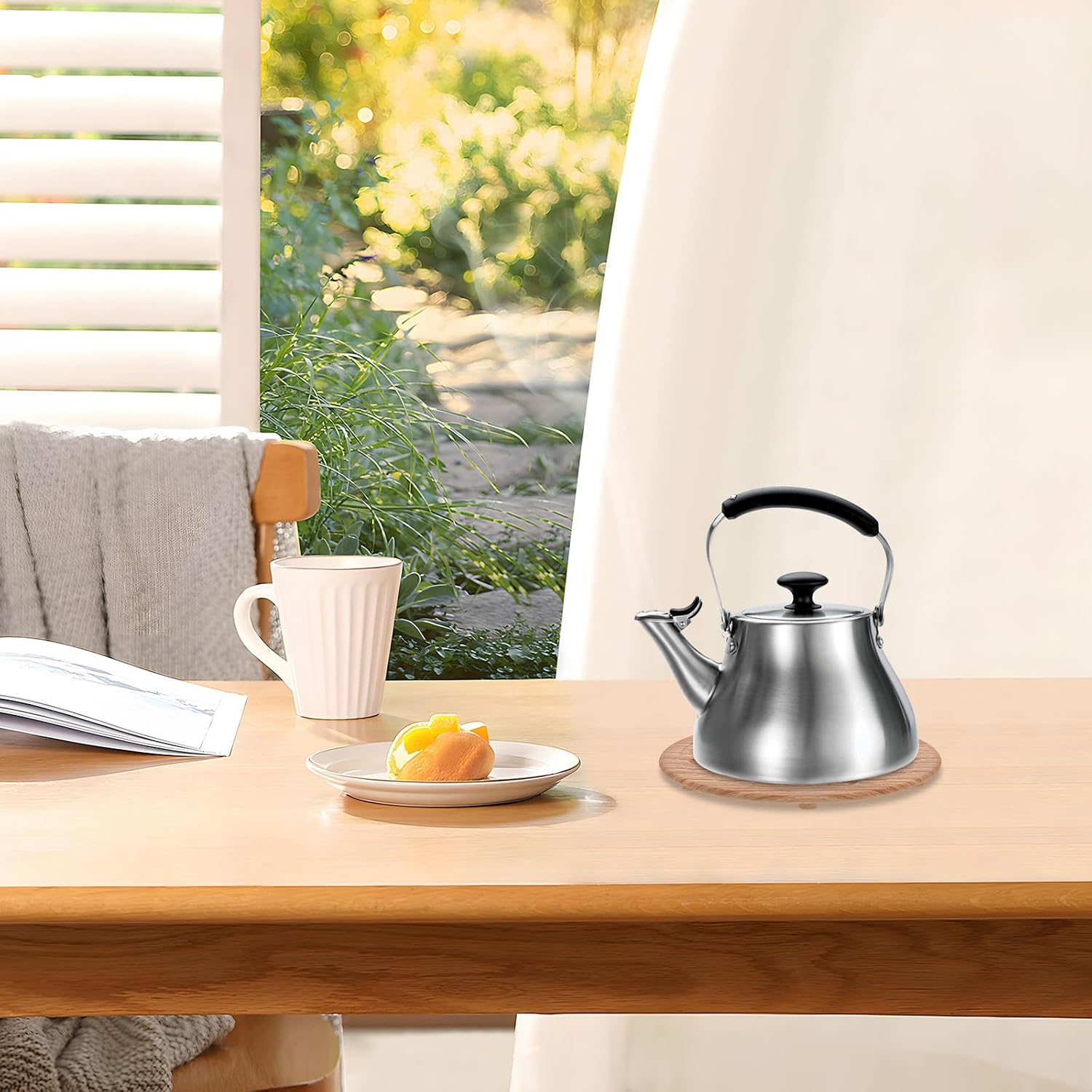 Tea Kettle Pad Round Pu and Plastic Insulation Mat