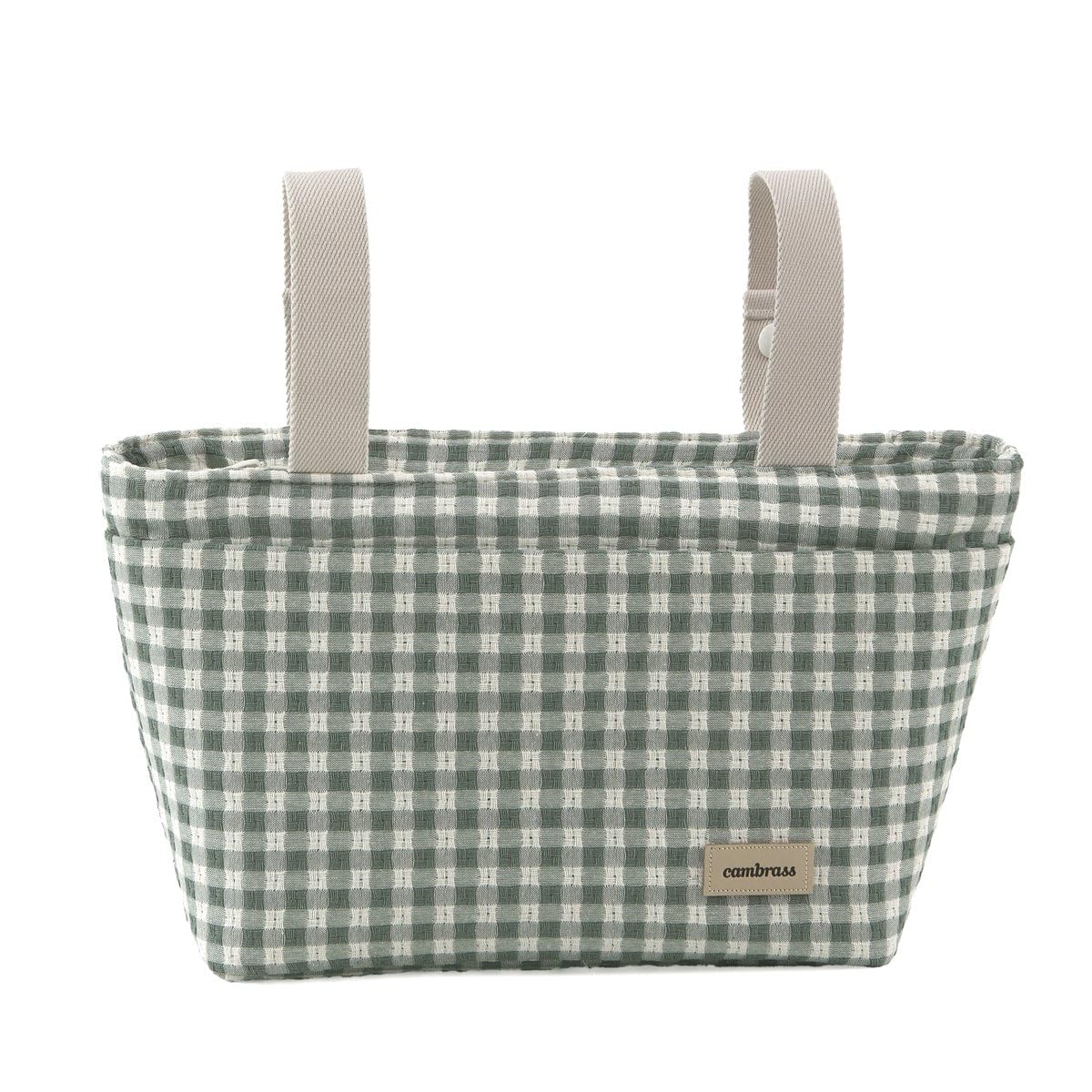 Cambrass - Bolso carro maternal para bebe - bolso de maternidad para carritos de bebe - organizador para pañales y otras cosas de bebe - Vicky Verde 13x38x20 Cm
