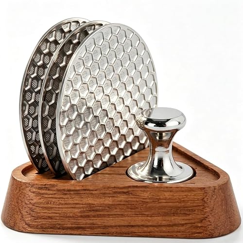 53.3mm Espresso Puck Screen Set: 304 Stainless Steel Precision Filter (0.7mm Thick 150μm)