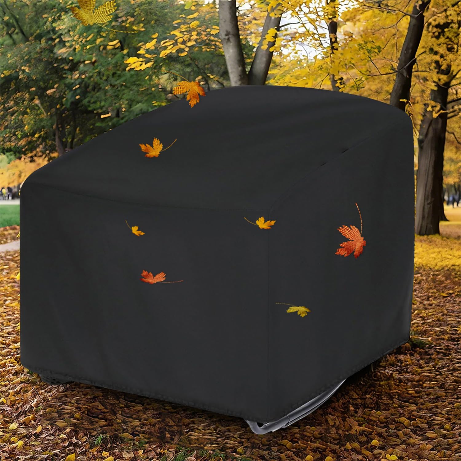 420D Oxford Papasan Schaukelstuhl Abdeckung, Outdoor Loungesessel Schutzhülle, Garten Sessel Cover für Papasan Chair, Staubschutz Abdeckung mit Kordelzug, 112×96×76 CM