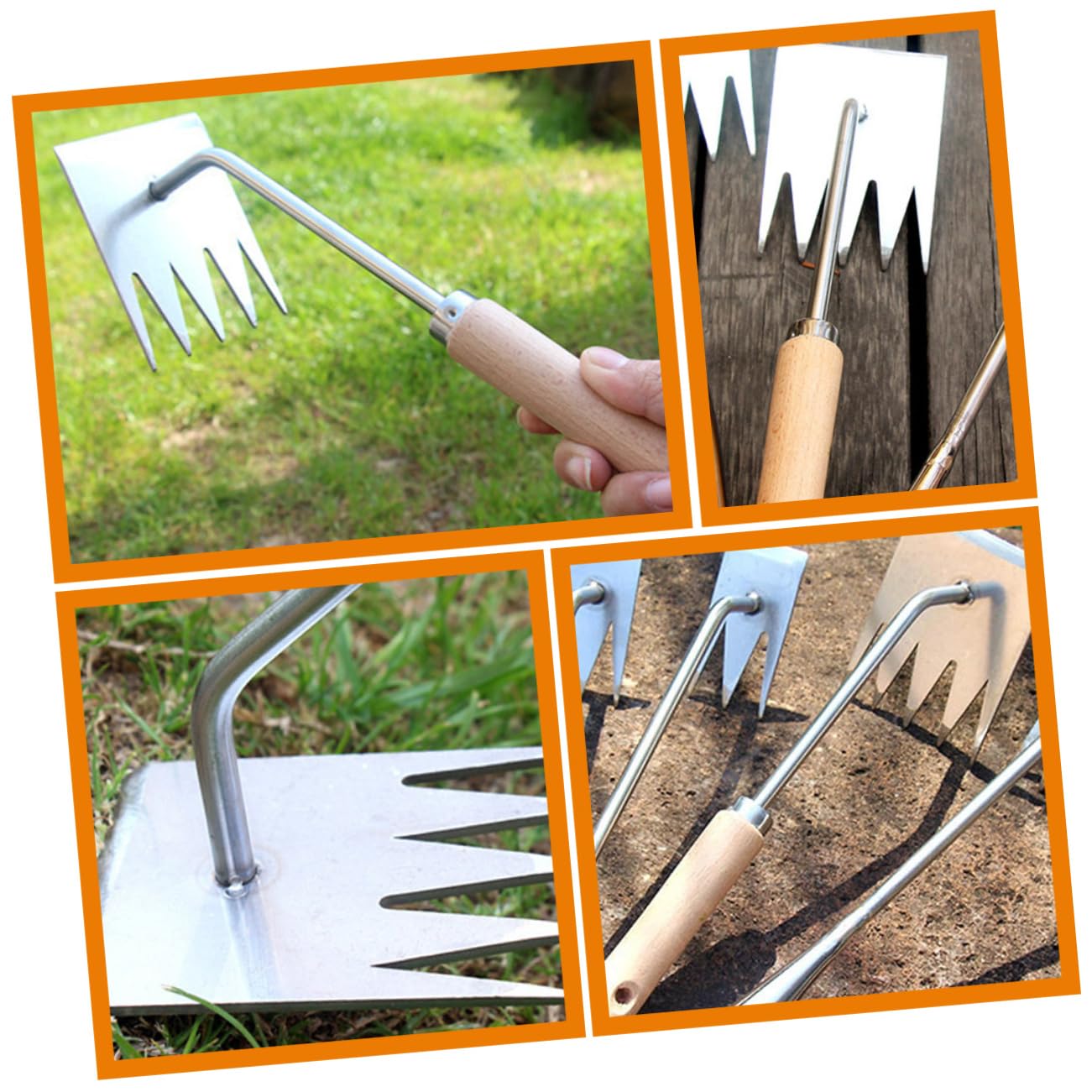 Toddmomy 4 Stück Hand Unkrautentferner Werkzeug und Multi Funktions Gartenwerkzeug für Effektives Entfernen von Wurzeln Garten