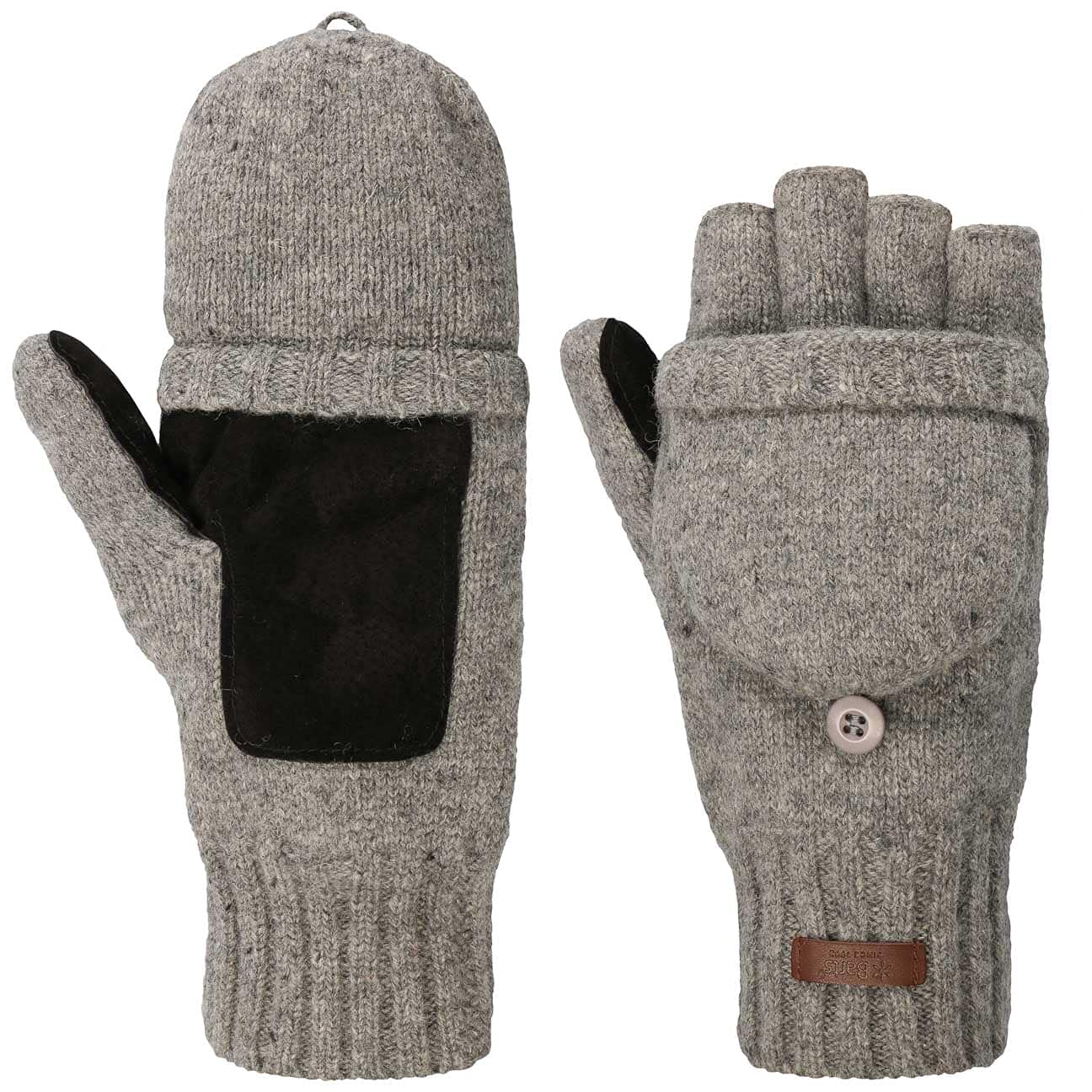 Barts Men's Gris Mittens Haakon