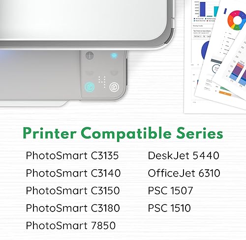 Miniatura 2 de Paquete combinado de cartuchos de tinta 92XL 93XL (paquete de 2, 1 negro1 tricolor) LOMENTI - Cartuchos de tinta 92XL 93XL de repuesto para