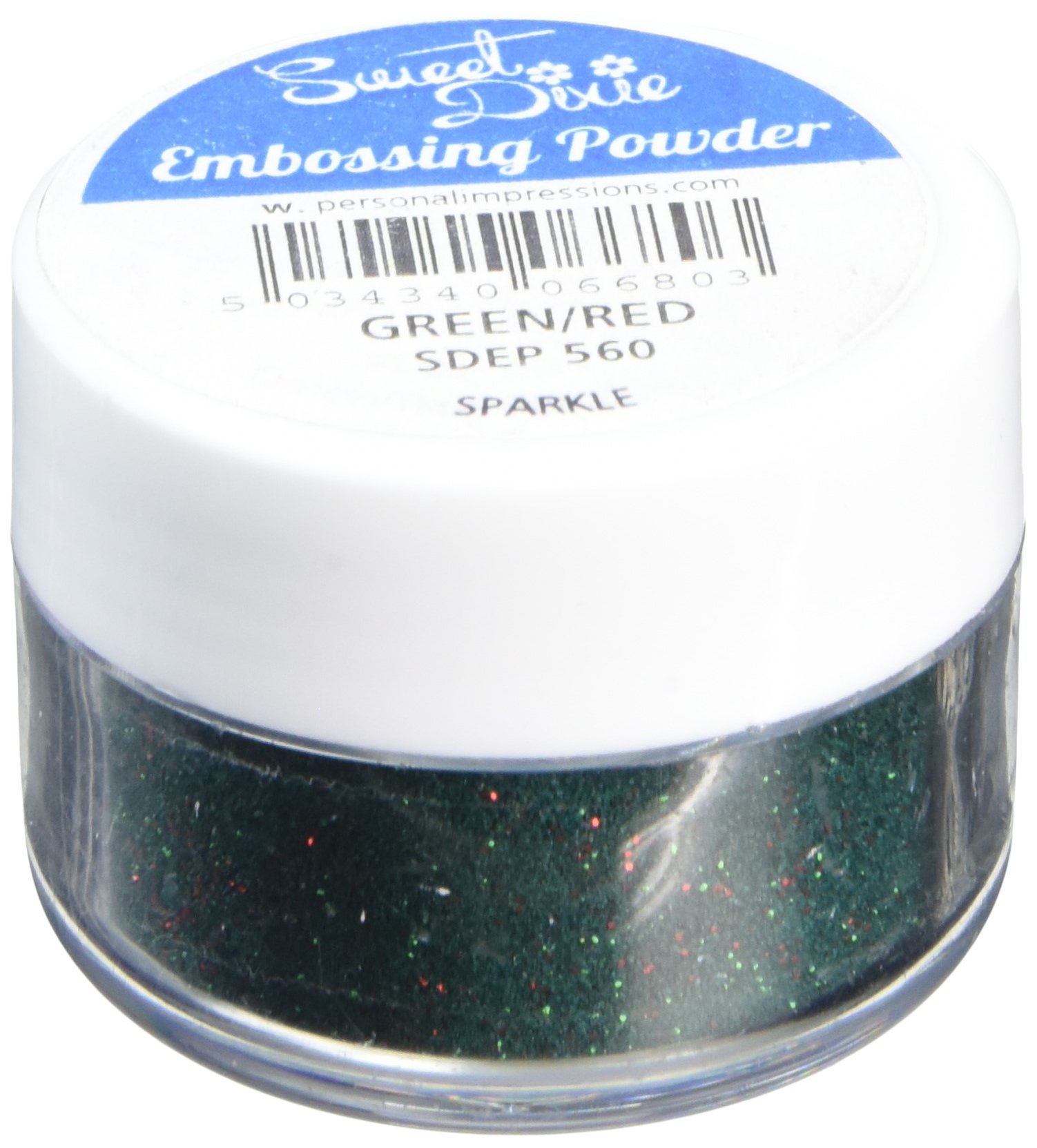 Sweet Dixie Green/Red Sparkle Embossing Powder