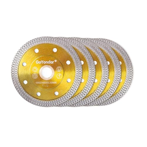 Miniatura 28 de GoYonder Hoja de diamante de 4.5 pulgadas para amoladora angular, hojas de sierra de diamante superfinas para corte húmedo y seco, hoja de diamante