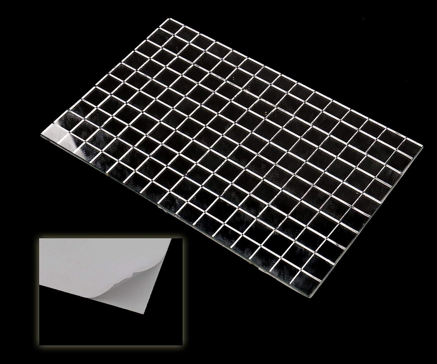 7500Pcs 50 Sheets Small Silver Self-Adhesive Mirror Mosaic Tiles Mirror Tiling Party DIY Decor 10mm x 10mm