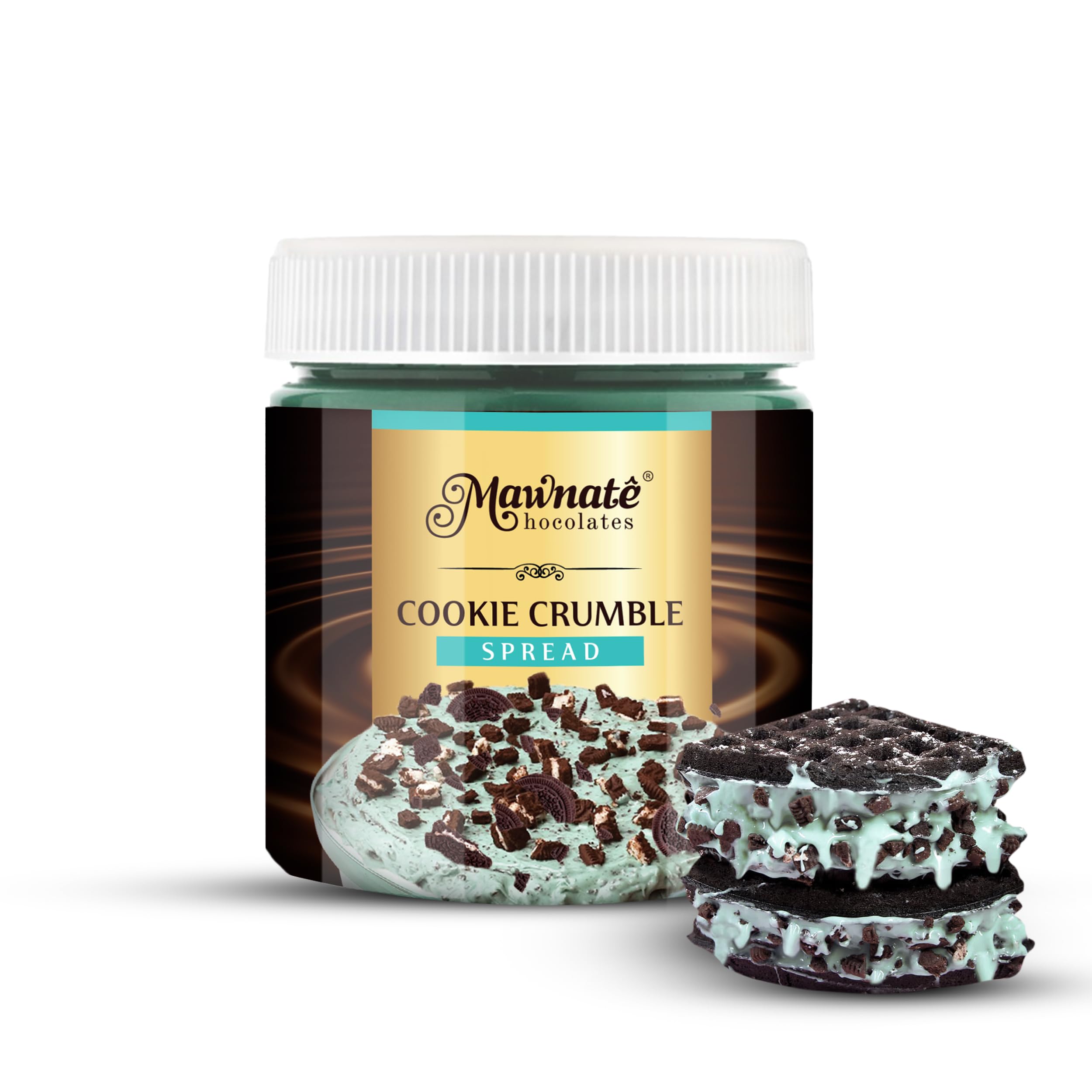 MAWNATE CHOCOLATES Cookie Crumble Spread for Cake, Bread, Milkshake (300 gms) | Irresistibly Smooth with Crunchy Crumbs and Rich | Delicious Chocolate Spread (300) (B0D4QY9497) Amazon Price History, Amazon Price Tracker