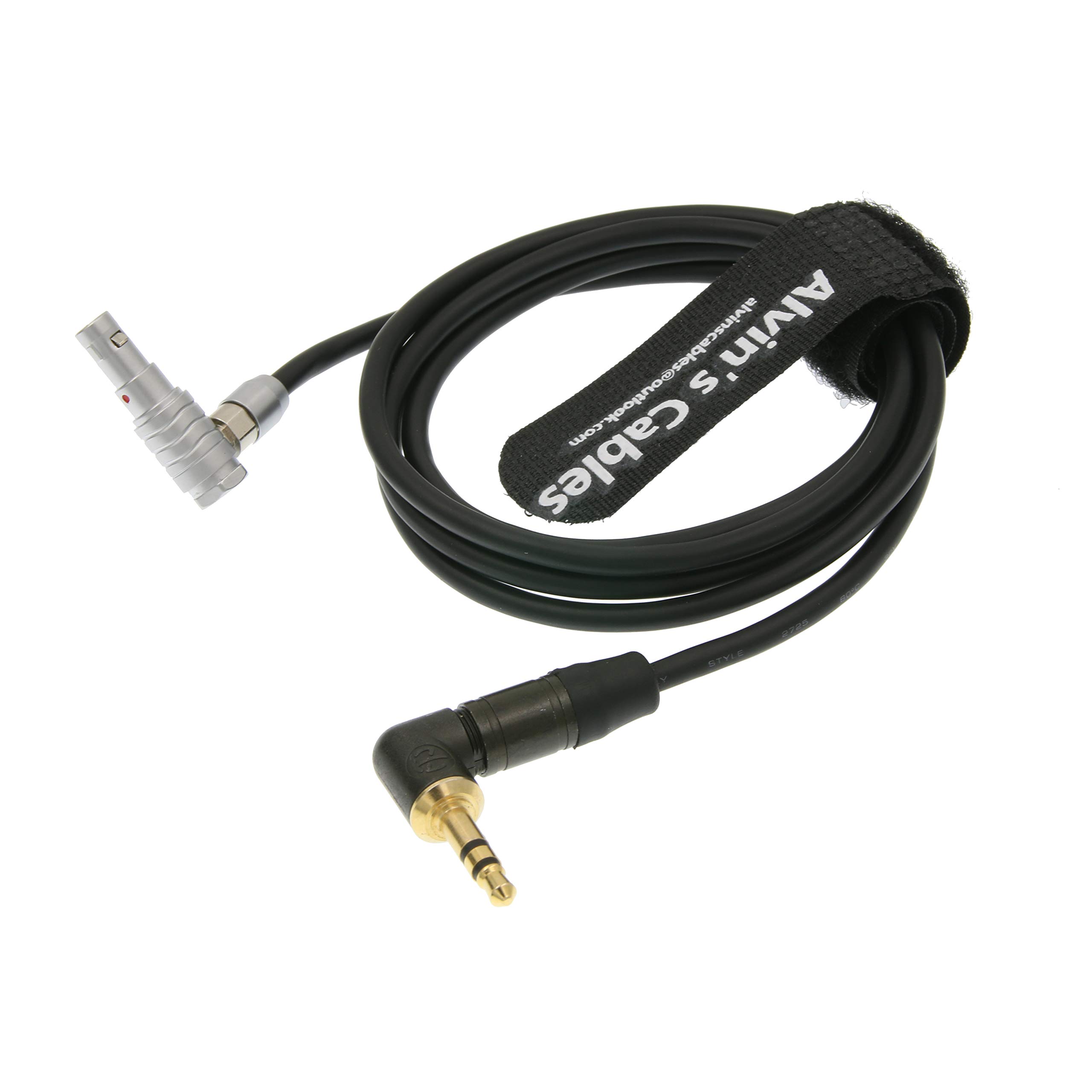 Alvin's Cables 5 Pin Angolo Retto Maschio a 3.5mm Angolo Retto TRS Cavo Audio per ARRI Alexa Mini Z CAM E2 1M