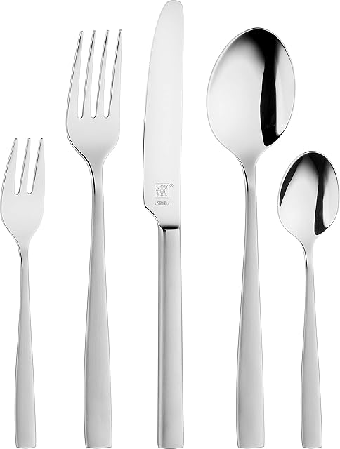 Zwilling 1000949 30-piece Cutlery Set, Matte/Polished, Roseland, Silver
