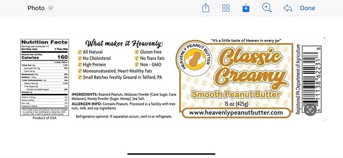 Mantequilla de Maní Crema Clásica Nutty Novelties 15 oz miniatura 3