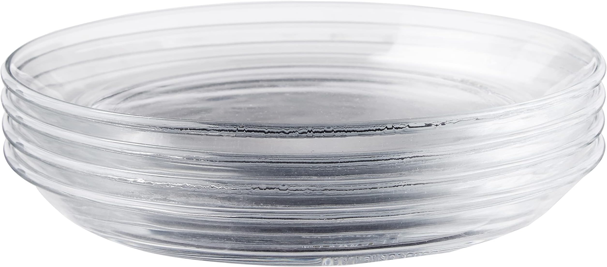 Duralex Made In France Lys Dinnerware 5-3/8 Inch Appetizer Plate. Set of 4