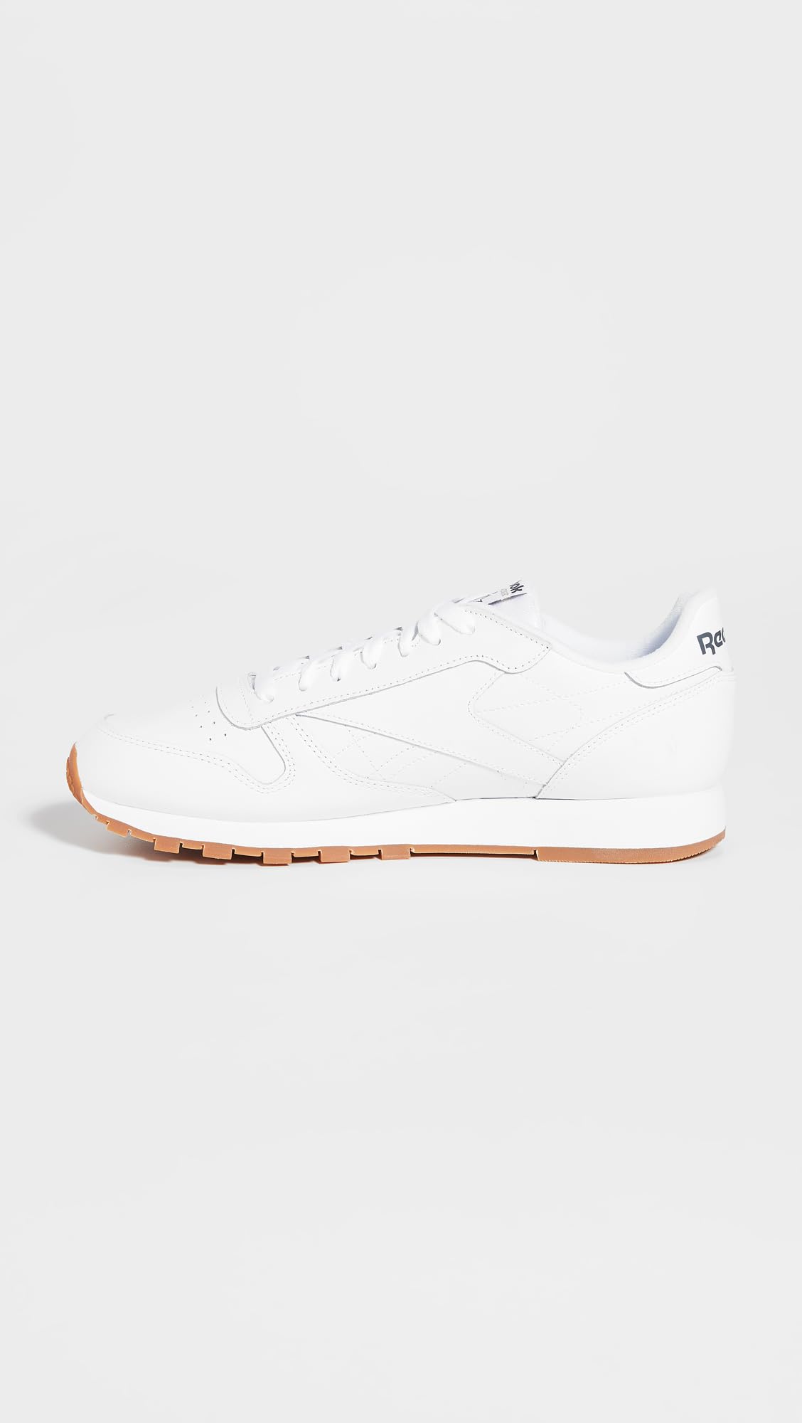 Reebok Men's Classic Leather Casual Sneakers, White/Gum, 8.5 M US